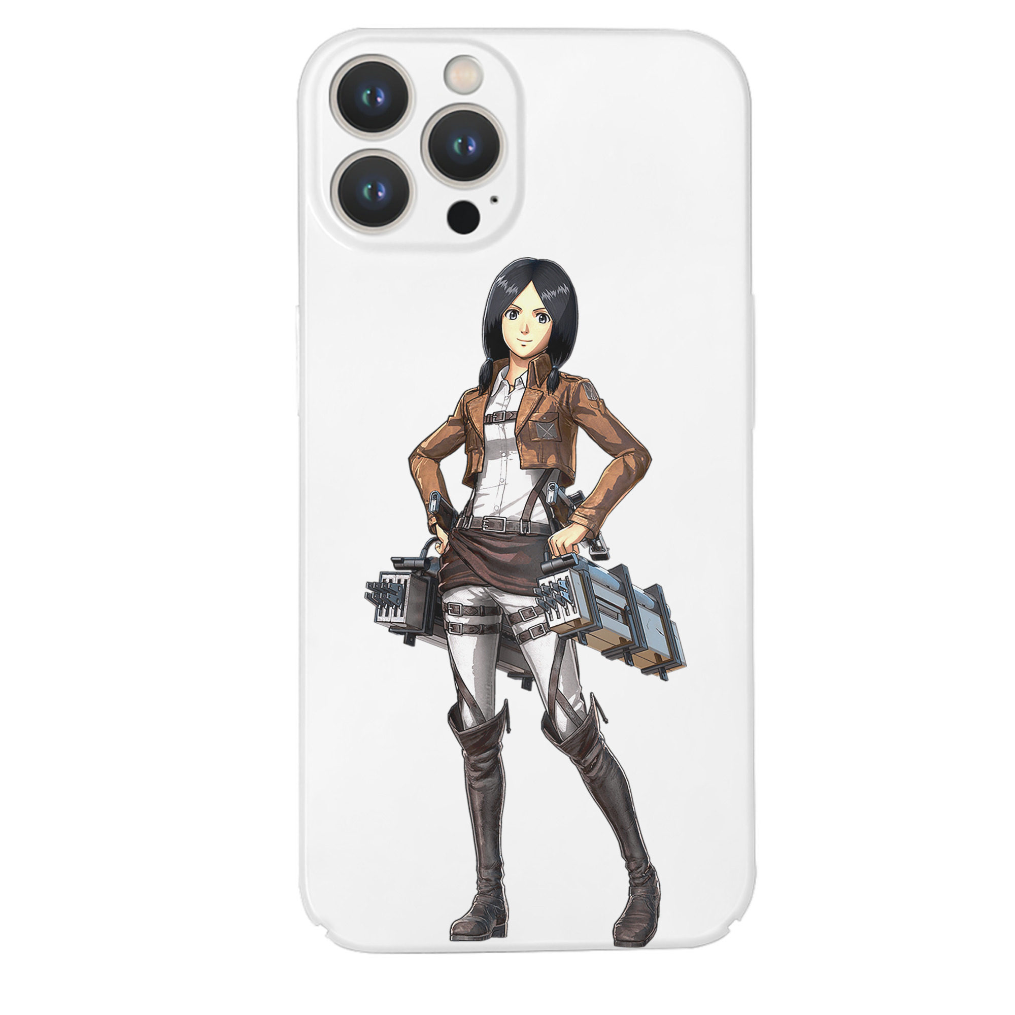 （画像用） 進撃の巨人 ミカサ·アッカーマン Attack on Titan Mikasa Ackerman 【iPhone 14シリーズ対応】ハードケース